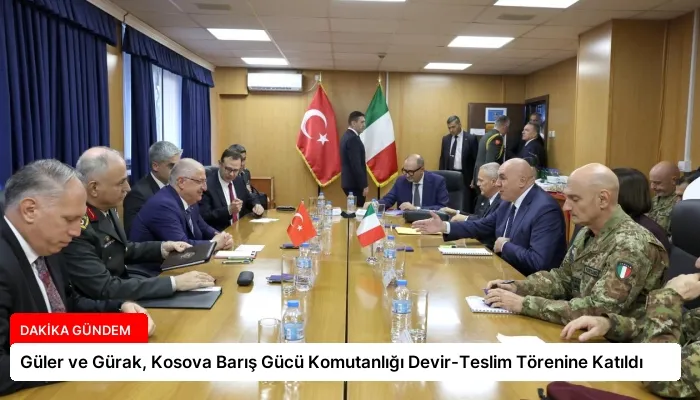 Güler ve Gürak, Kosova Barış Gücü Komutanlığı Devir-Teslim Törenine Katıldı
