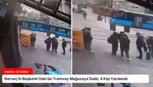 Norveç’in Başkenti Oslo’da Tramvay Mağazaya Daldı, 4 Kişi Yaralandı