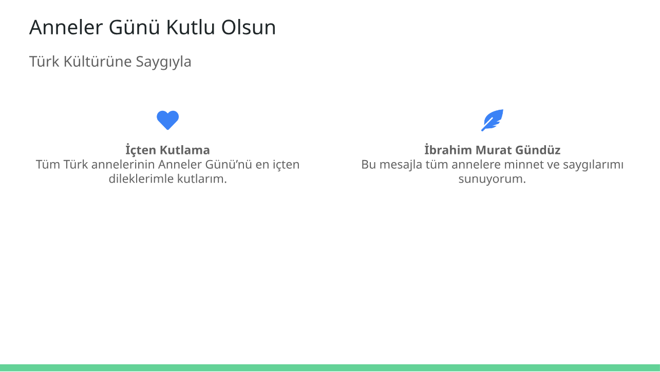 İbrahim Murat Gündüz’den Anneler Günü Mesajı: “Türk Anası, Milletin Ruhudur”