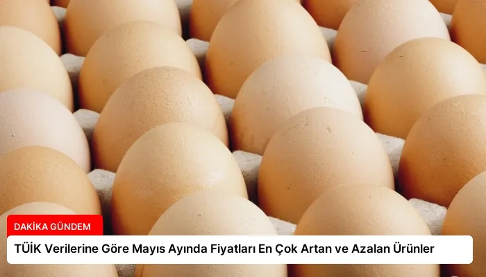 TÜİK Verilerine Göre Mayıs Ayında Fiyatları En Çok Artan ve Azalan Ürünler