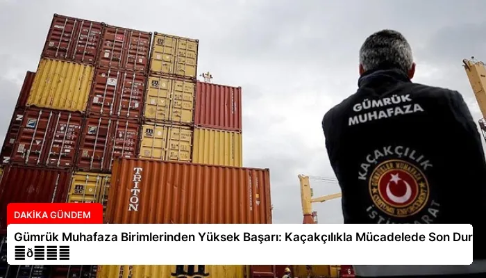 Gümrük Muhafaza Birimlerinden Yüksek Başarı: Kaçakçılıkla Mücadelede Son Durum ⏬👇