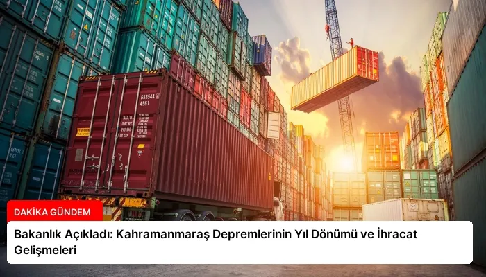 Bakanlık Açıkladı: Kahramanmaraş Depremlerinin Yıl Dönümü ve İhracat Gelişmeleri