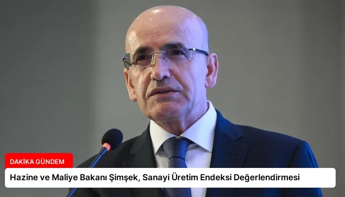 Hazine ve Maliye Bakanı Şimşek, Sanayi Üretim Endeksi Değerlendirmesi