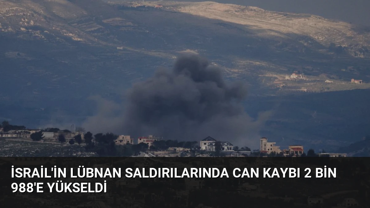 İsrail’in Lübnan Saldırılarında Can Kaybı 2 Bin 988’e Yükseldi