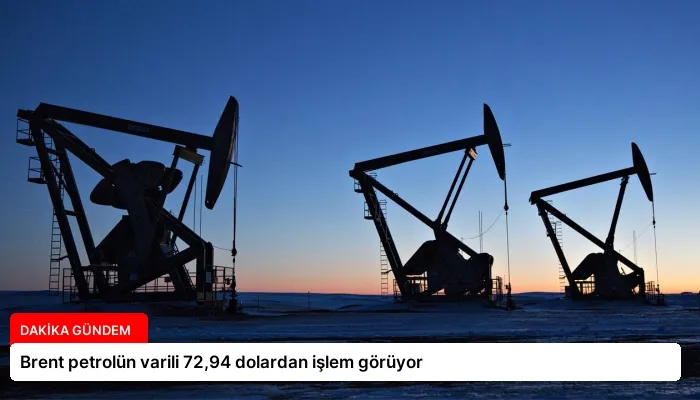 Brent petrolün varili 72,94 dolardan işlem görüyor