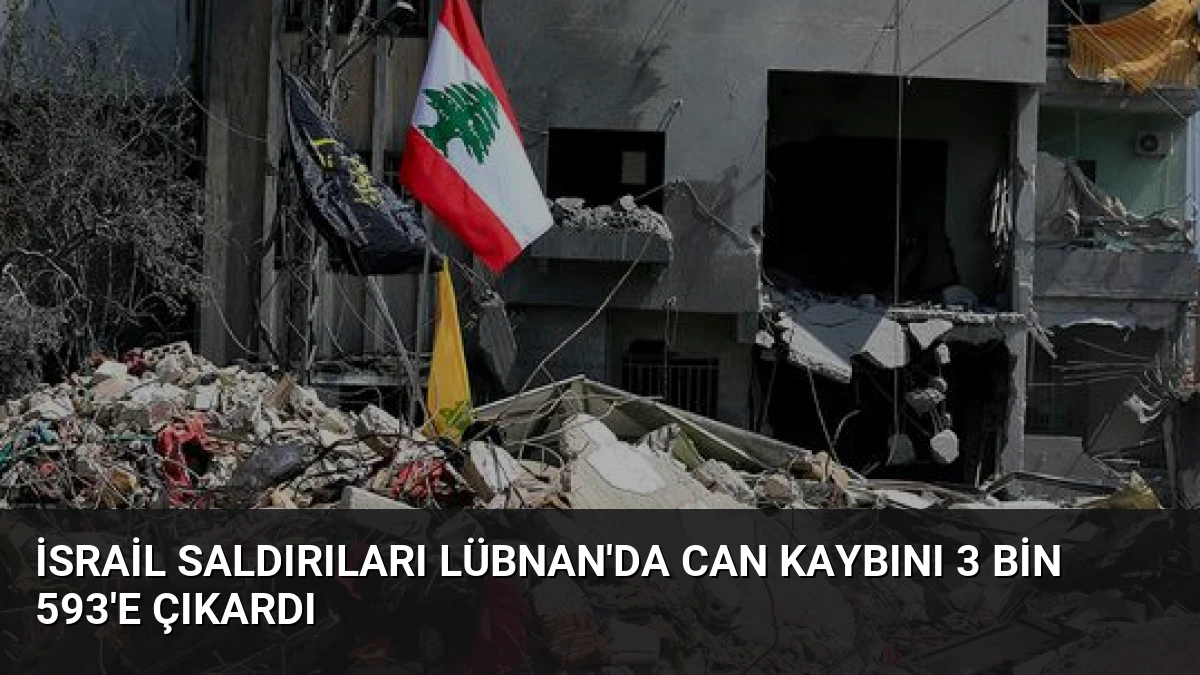 İsrail Saldırıları Lübnan’da Can Kaybını 3 Bin 593’e Çıkardı