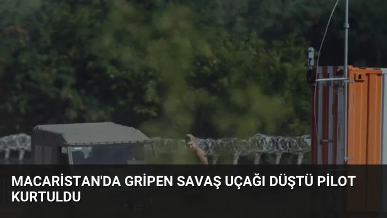 Macaristan’da Gripen Savaş Uçağı Düştü Pilot Kurtuldu