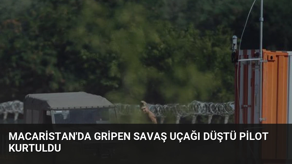 Macaristan’da Gripen Savaş Uçağı Düştü Pilot Kurtuldu