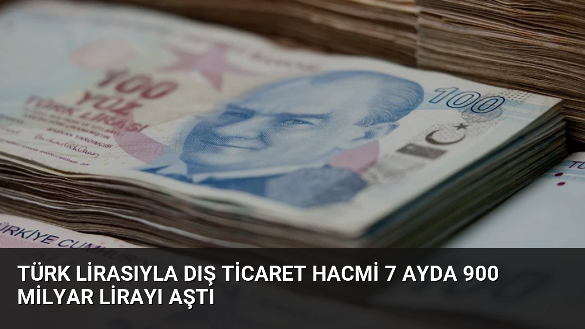 Türk Lirasıyla Dış Ticaret Hacmi 7 Ayda 900 Milyar Lirayı Aştı