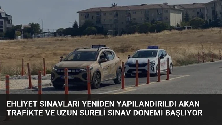 Ehliyet Sınavları Yeniden Yapılandırıldı Akan Trafikte ve Uzun Süreli Sınav Dönemi Başlıyor