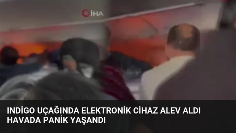 IndiGo Uçağında Elektronik Cihaz Alev Aldı Havada Panik Yaşandı