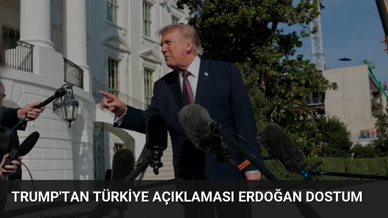 Trump’tan Türkiye Açıklaması Erdoğan Dostum